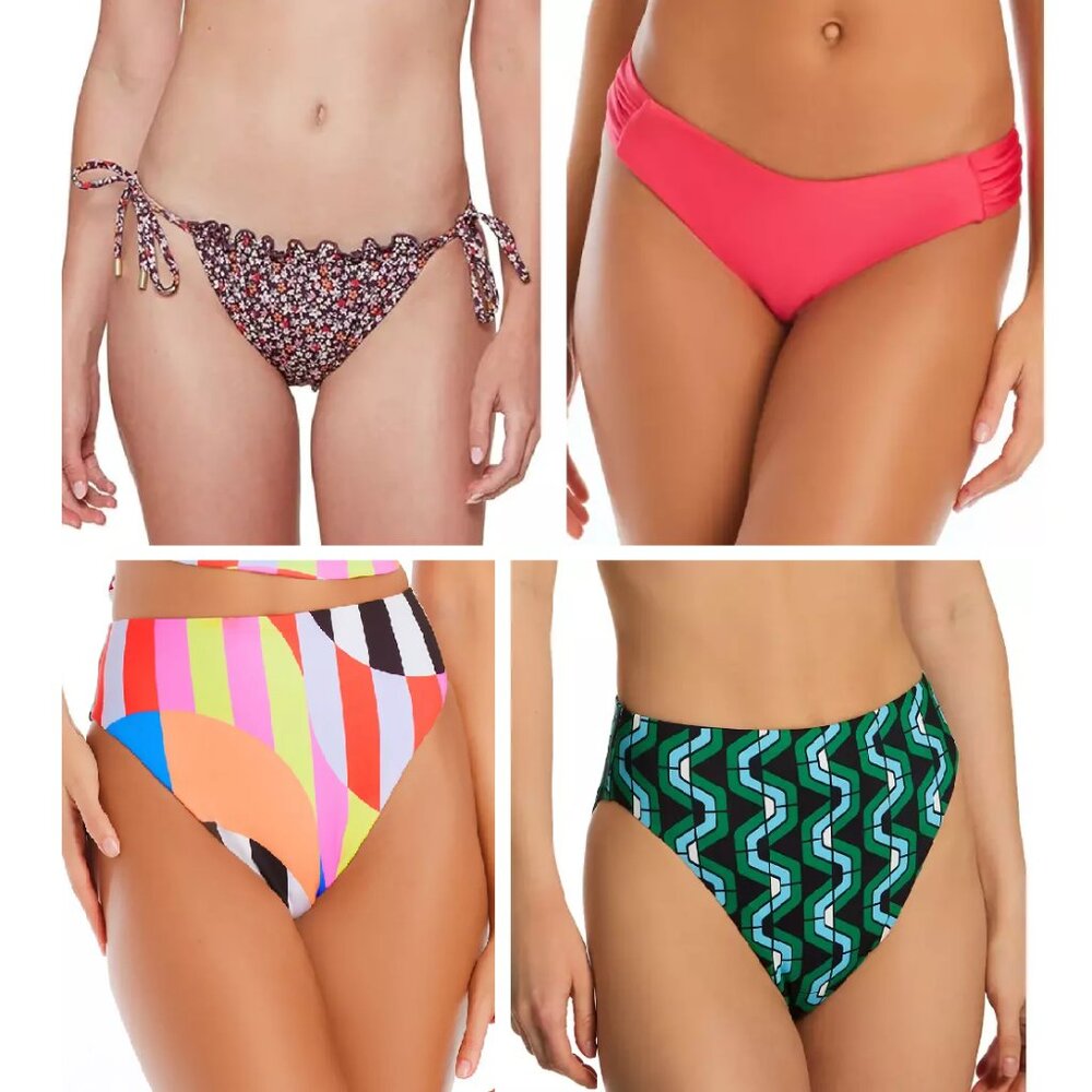 NWT Sanctuary Womens Assorted Bikini Bottom Multicolor Size S-L $70 12HL434